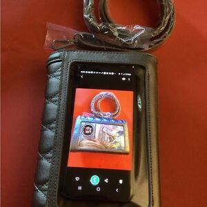 Stylish Quilted Silver Crossbody Phone Bag